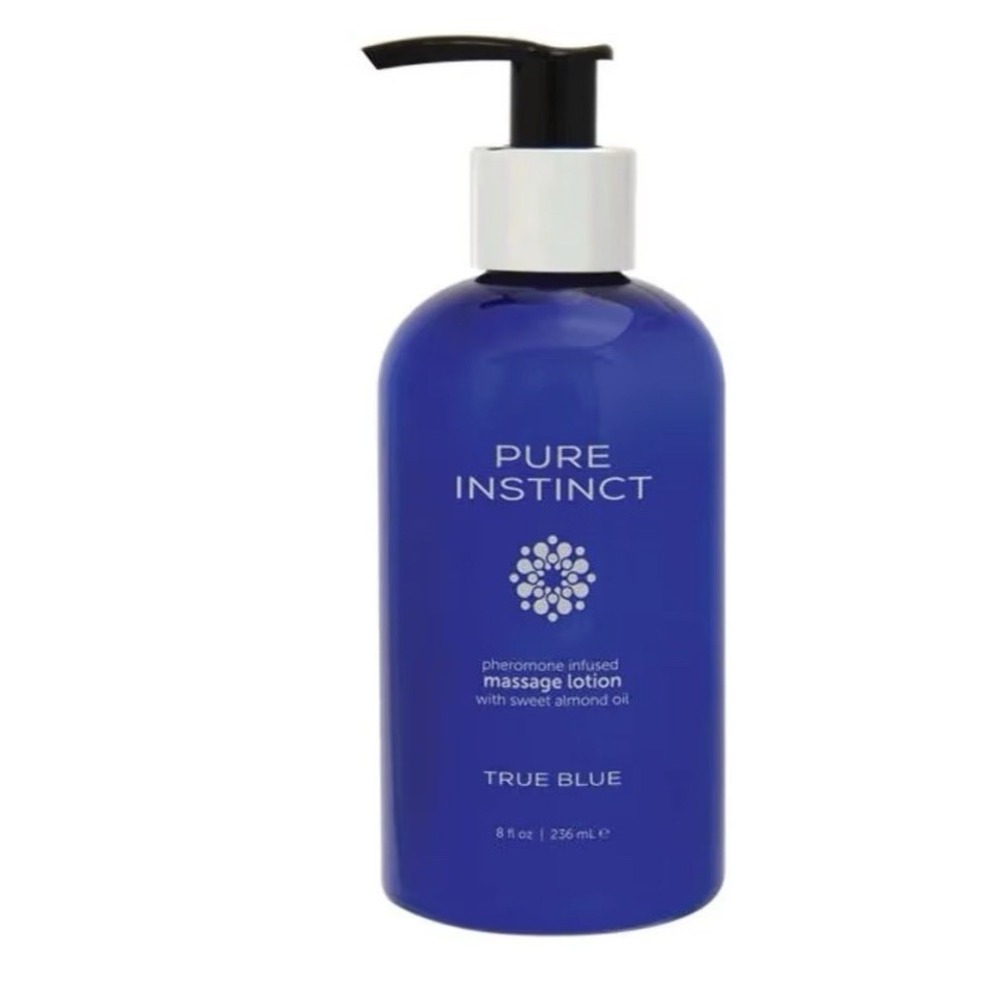 Pure Instinct Pheromone Massage Lotion With Almond Oil - True Blue - 8 fl oz
